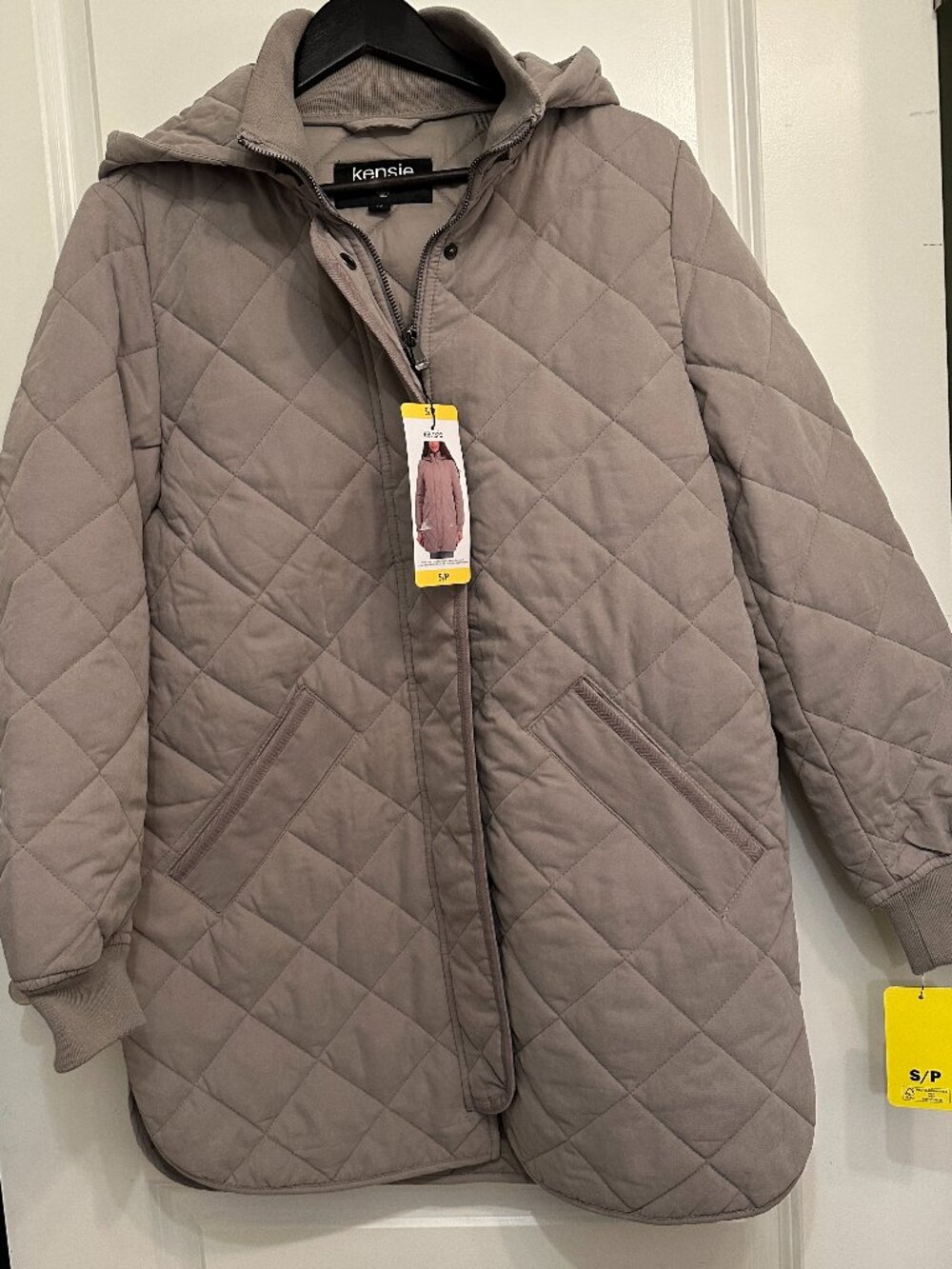 Kensie Women’s Microfiber Car Coat Size S NWT